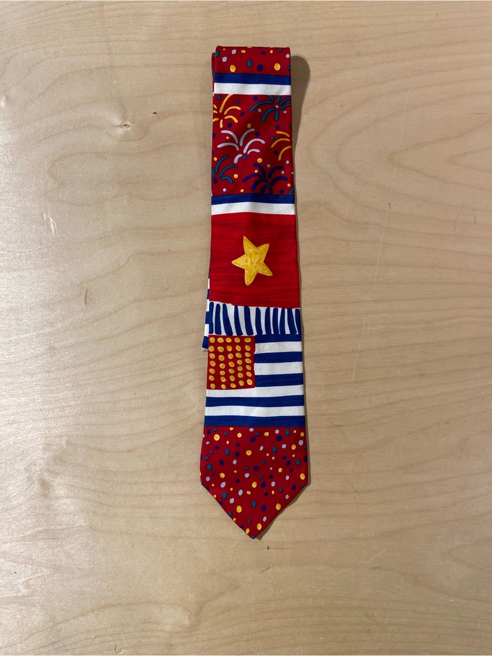 Save the Children Red Stars & Stripe Necktie  (U)